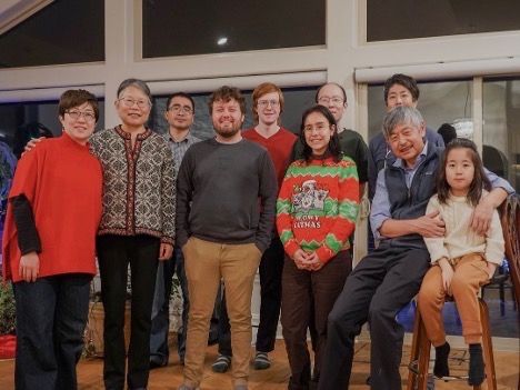 Holiday party at Jiming's house